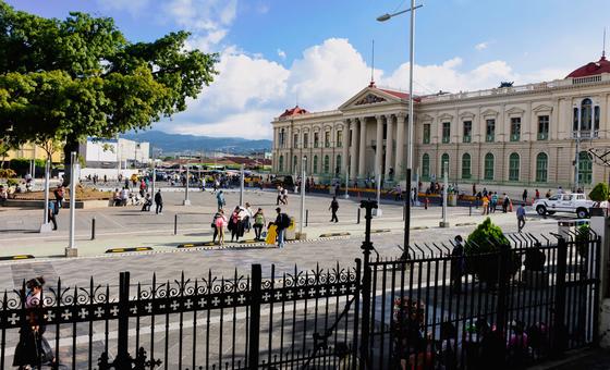El Palacio Nacional de El Salvador, en la capital, San Salvador.